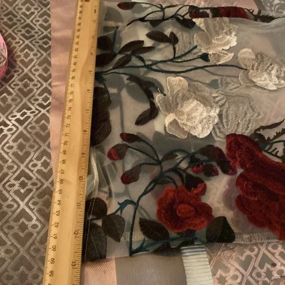 K-TOO Los Angeles Floral Sheer Pants size L - Picture 12 of 12